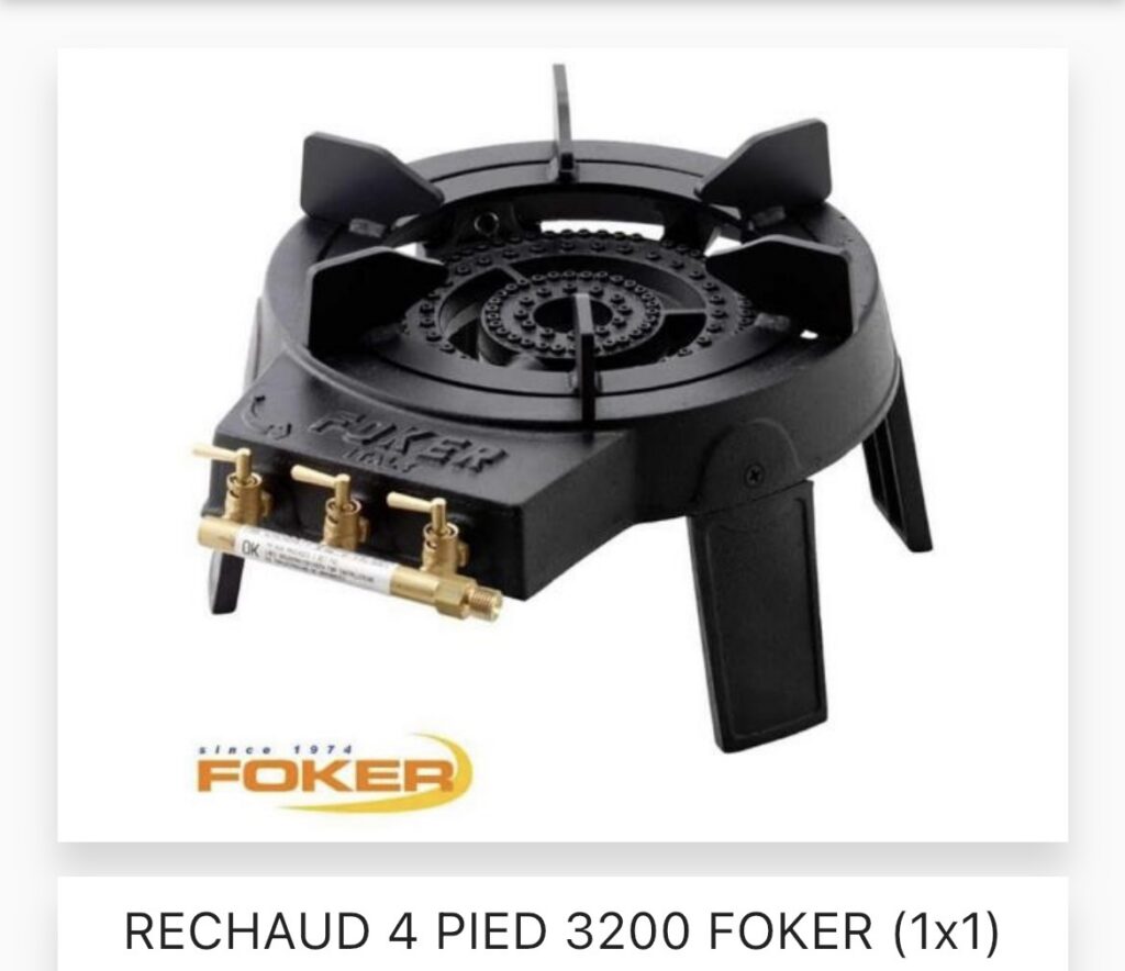Réchaud à gaz foker