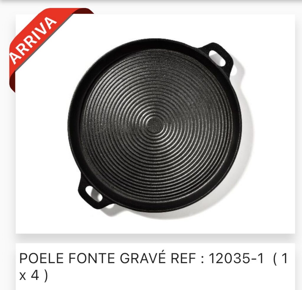 Poel fonte gravé pour kasra